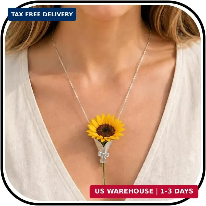 Flower Holder Necklace for Women DIY Flower Bouquet Necklace Mini Vase Pendant W