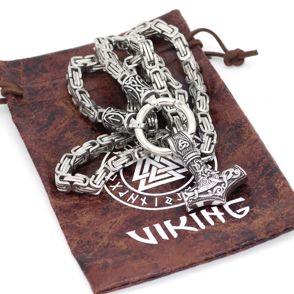 Nordic Arrow Pendant Necklace Silver Titanium Steel Chain 60cm Geometric Unisex