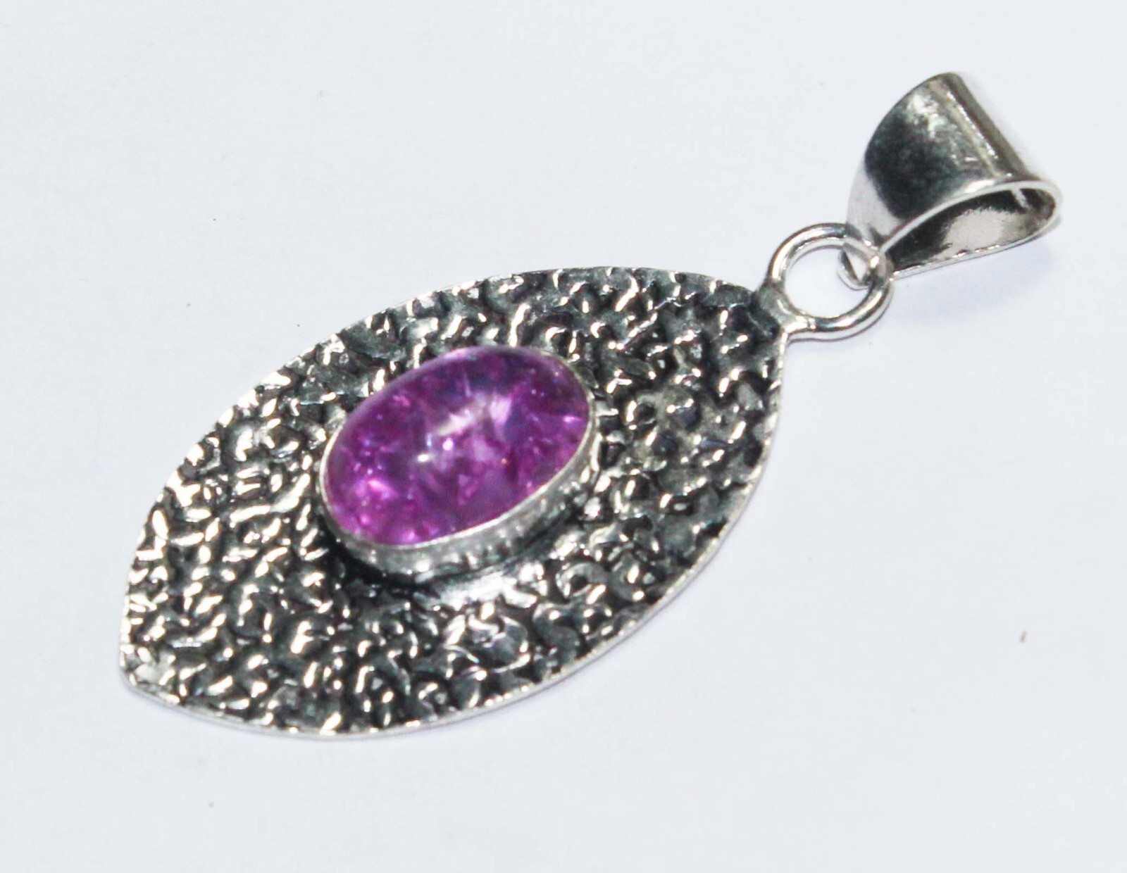 Amethyst Oval Shape Gemstone Handmade Pendant Jewelry Pendant Size 1.5 inches