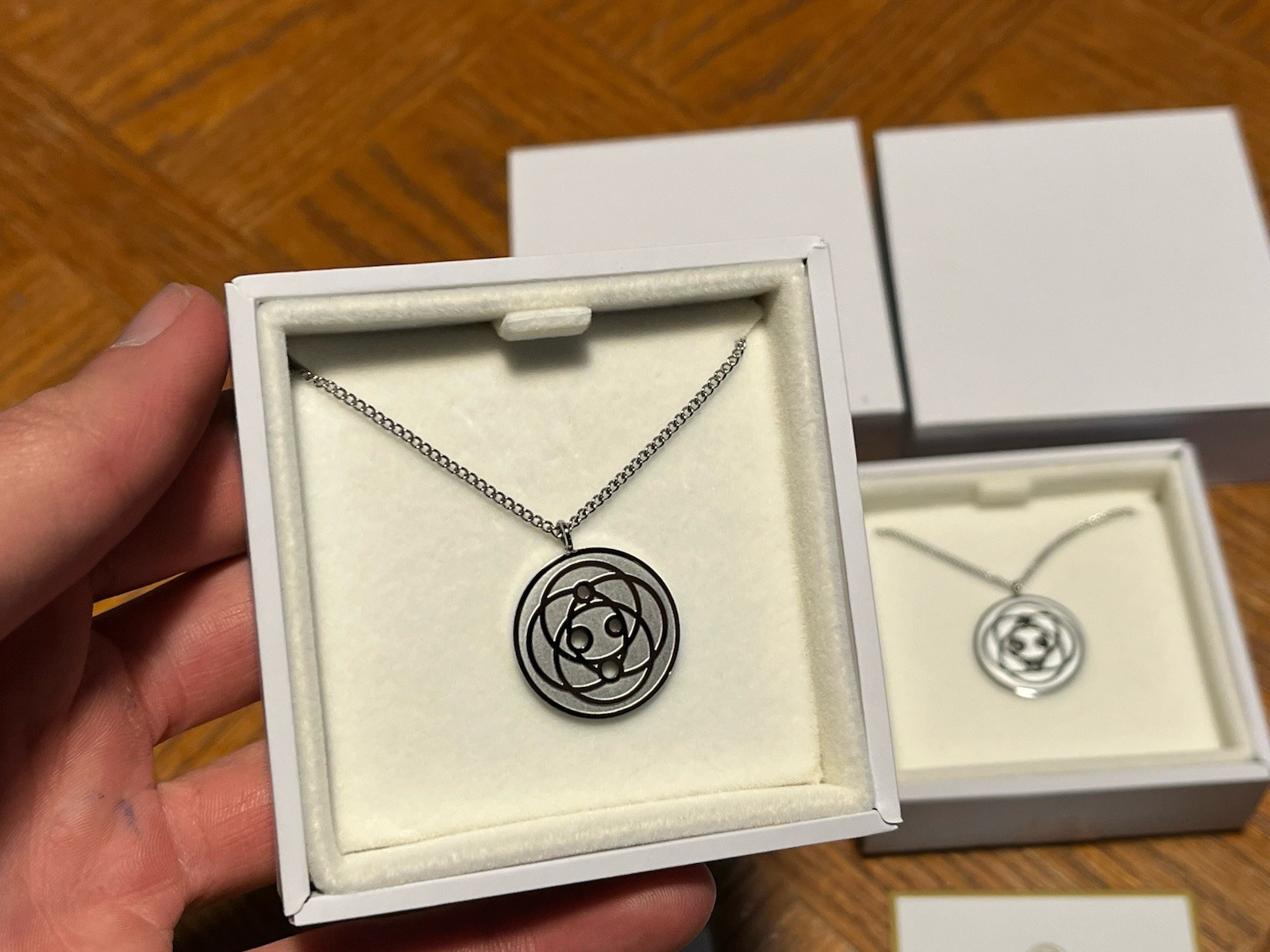 Harmoni EMF Pendant Protection Necklace Stainless Steel Small 20mm Set of 2 !