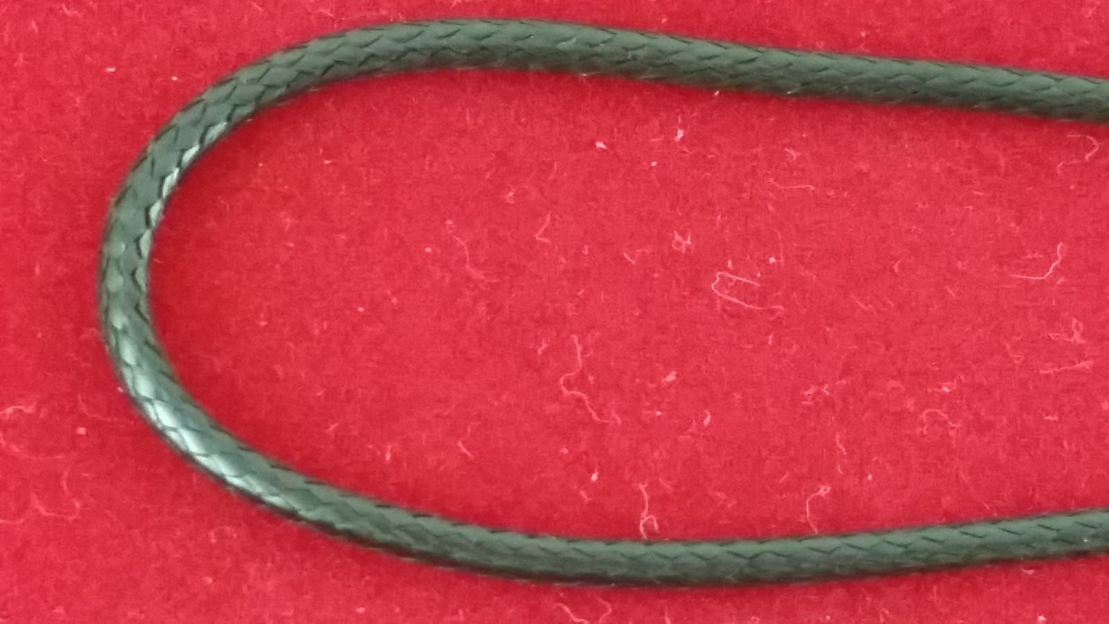 Black Leather Twisted Hand Braided Rope Chain Cord String Necklace Silver 18″