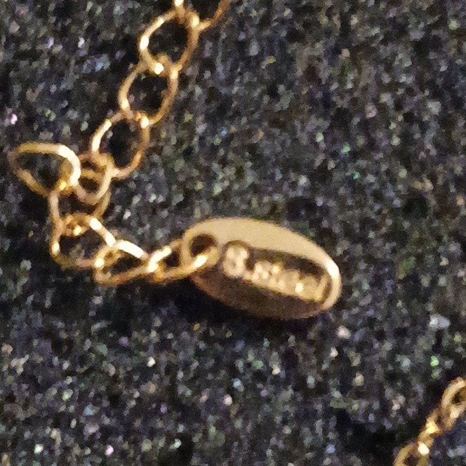 Gold Over S.Steel Heart Charm Necklace Crystal Pavé Cable Chain 1.5″ Adjustable
