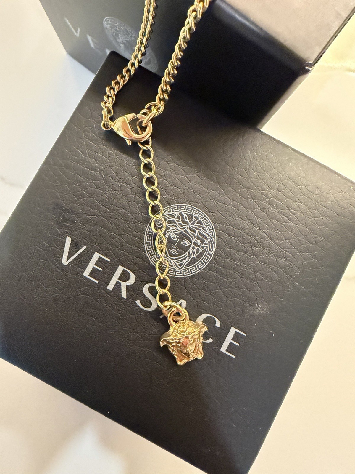 Versace Medusa Pendant Necklace – Silver And Gold