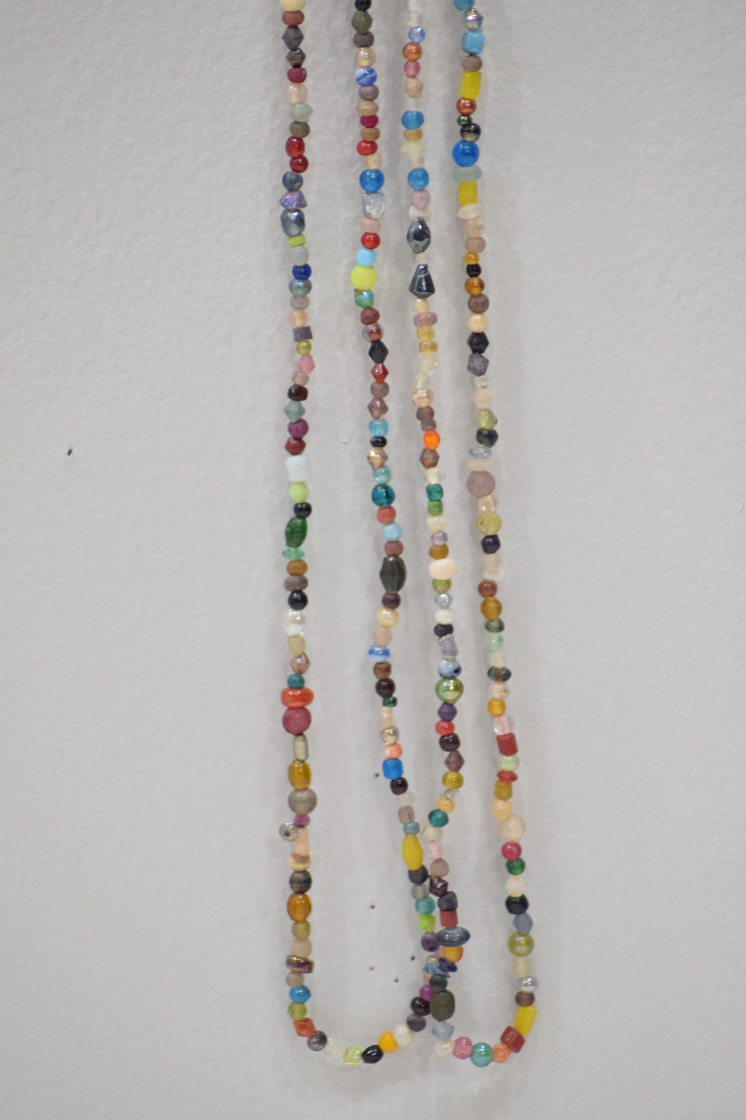 Necklace 2 Beaded Assorted Glass Strands Necklaces