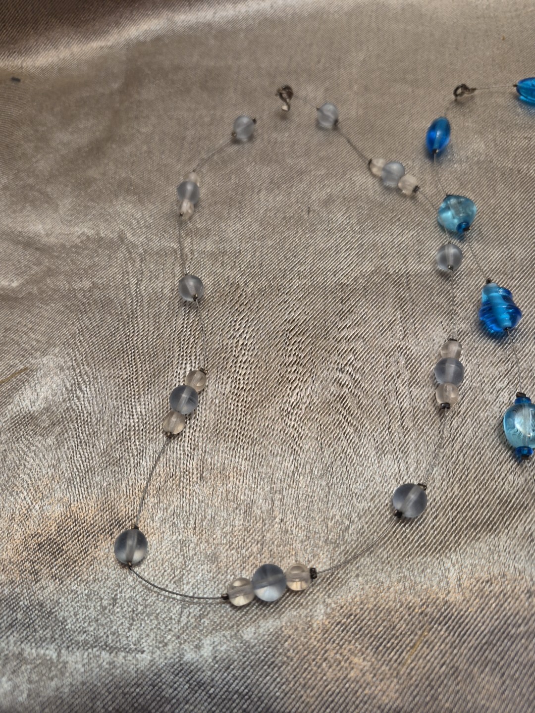 Glass Bead Necklaces Lot Of 4 17″-18″