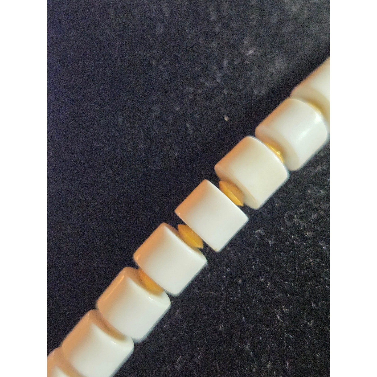 Crown Trifari White and Gold Necklace