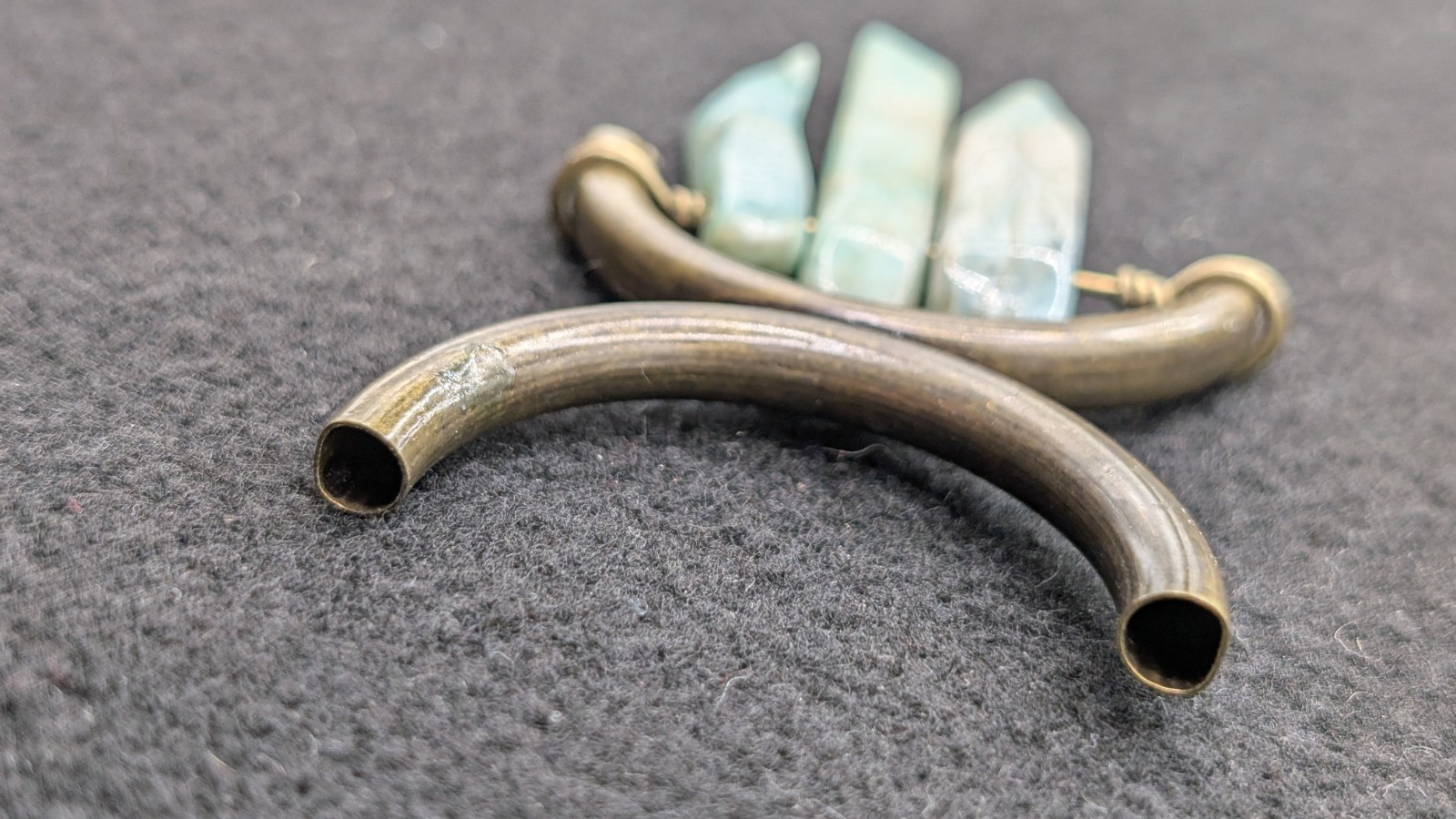 Fashion Statement Gemstone Brass Unique Pendant