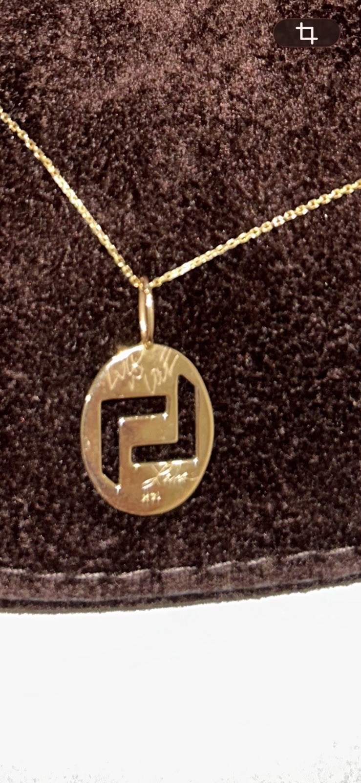 LANA Jewelry 14K Yellow Gold “Love & Luck” Pendant Necklace Hand-Signed by Lana