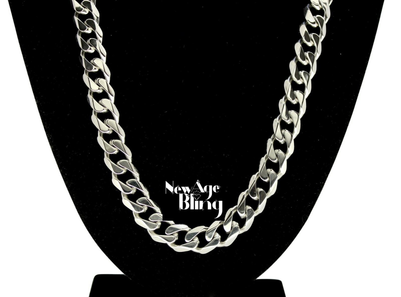Stainless Steel Silver Chain Cuban Curb Women Men 16-36″ Necklace 3/5/7/9/11mm