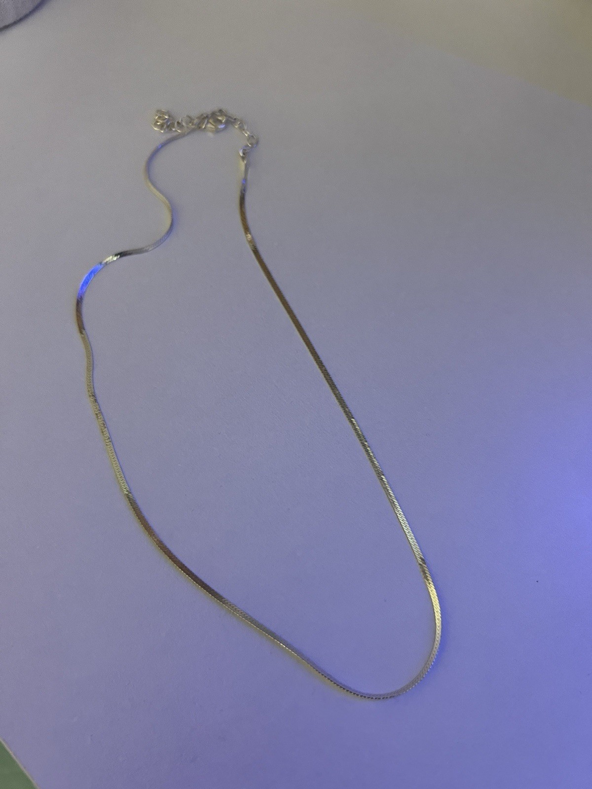 Silver Tone Chain Style Necklace No Stones Fashion Jewelry Accessory Undated Era