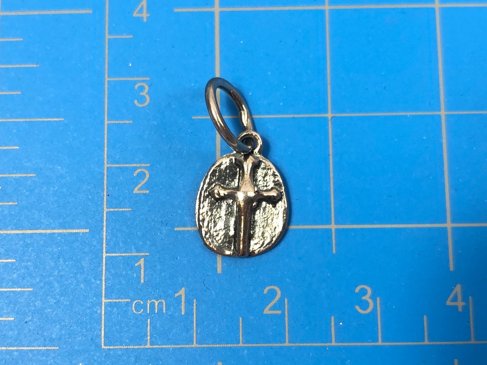 Waxing Poetic S342-1 Small Sterling 925 Silver Cross Charm Pendant