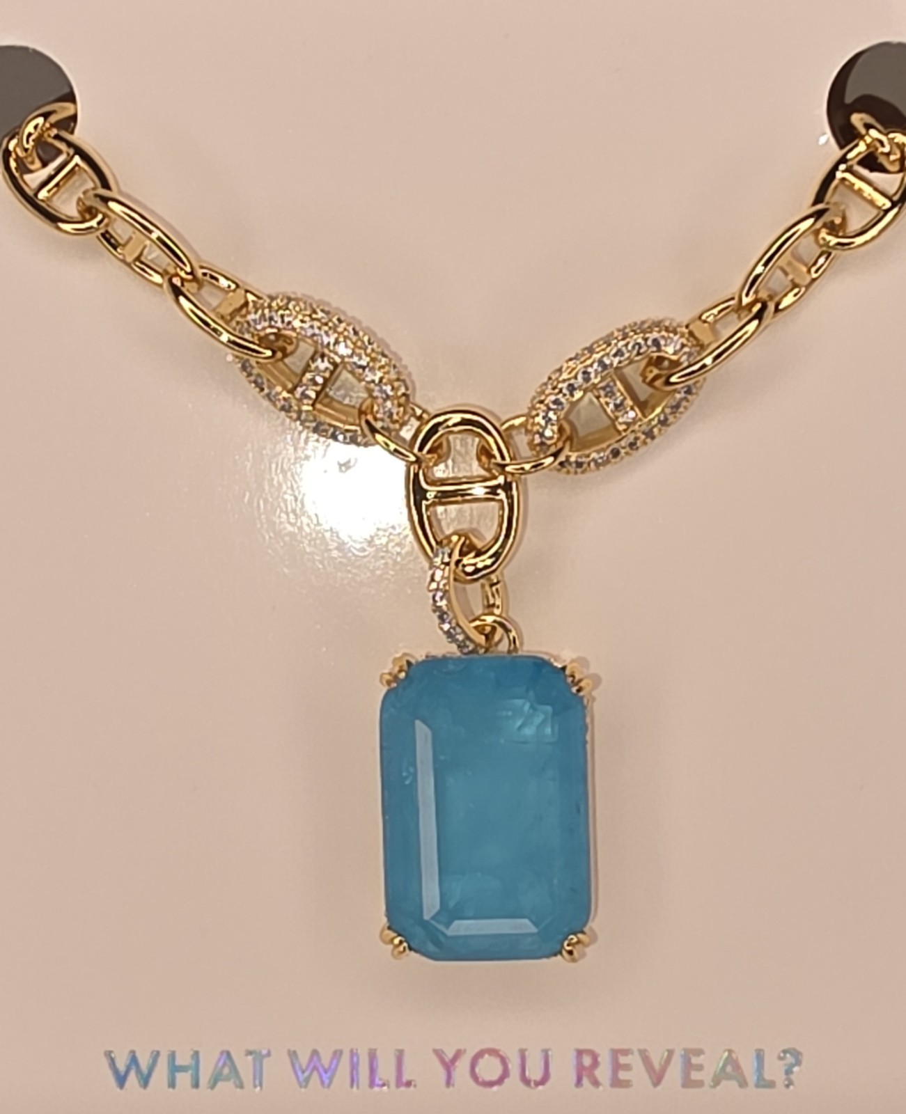 Mental Health Aware Necklace, NK20651, You Are A Masterpiece-Gold Plating