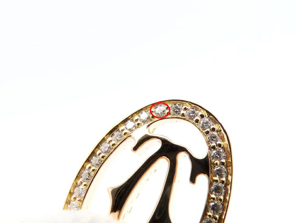 CARTIER B7219300 K18PG Diamond (no CT stamp) Logo Double C de CARTIER Necklace