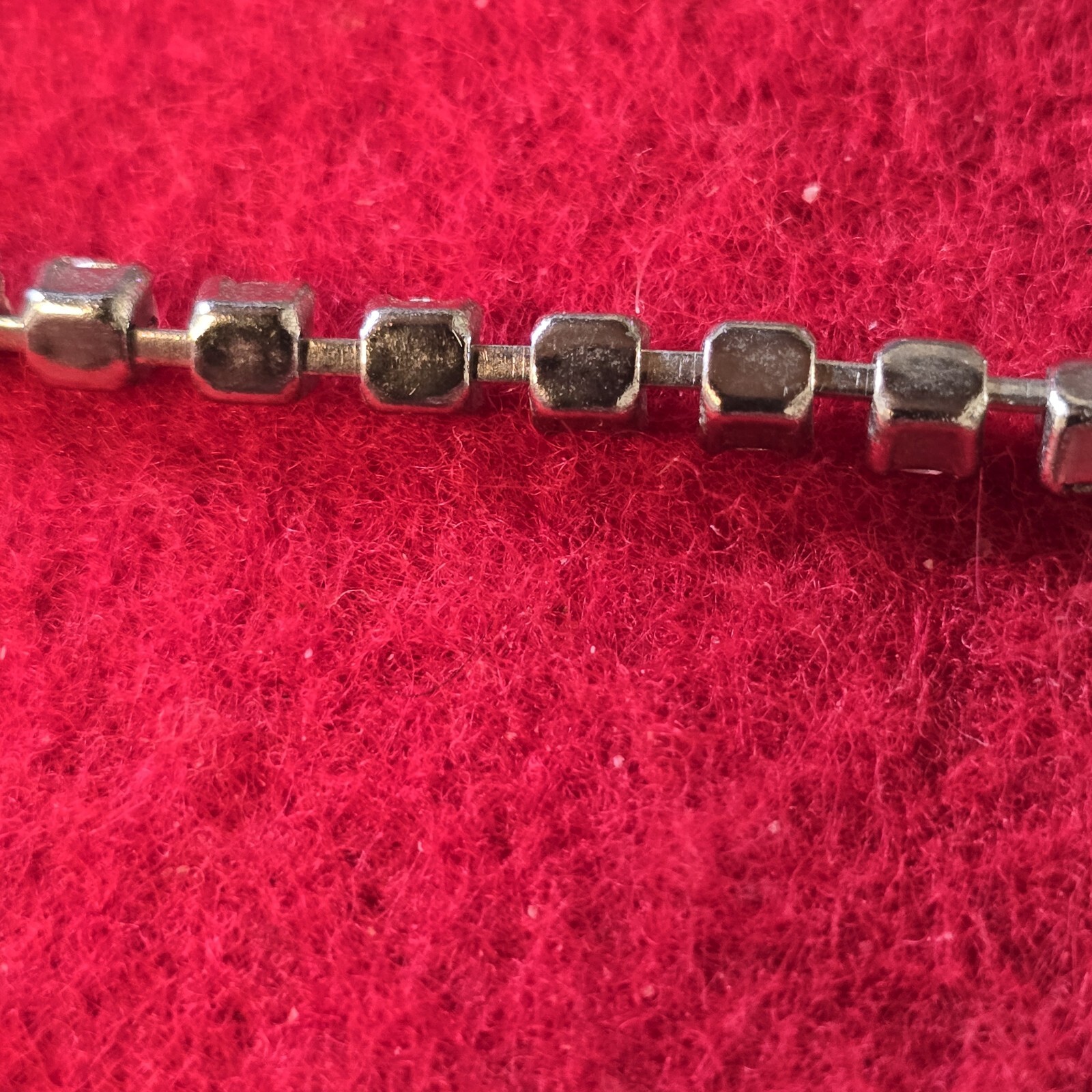 Rhinestone Choker Necklace 10K WGF 15″ Bezel/Prong Settings Open Back Vintage