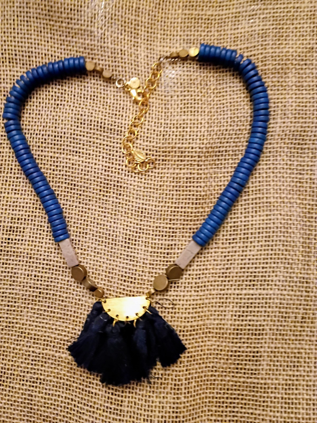 designer David Aubrey Tassel Necklace