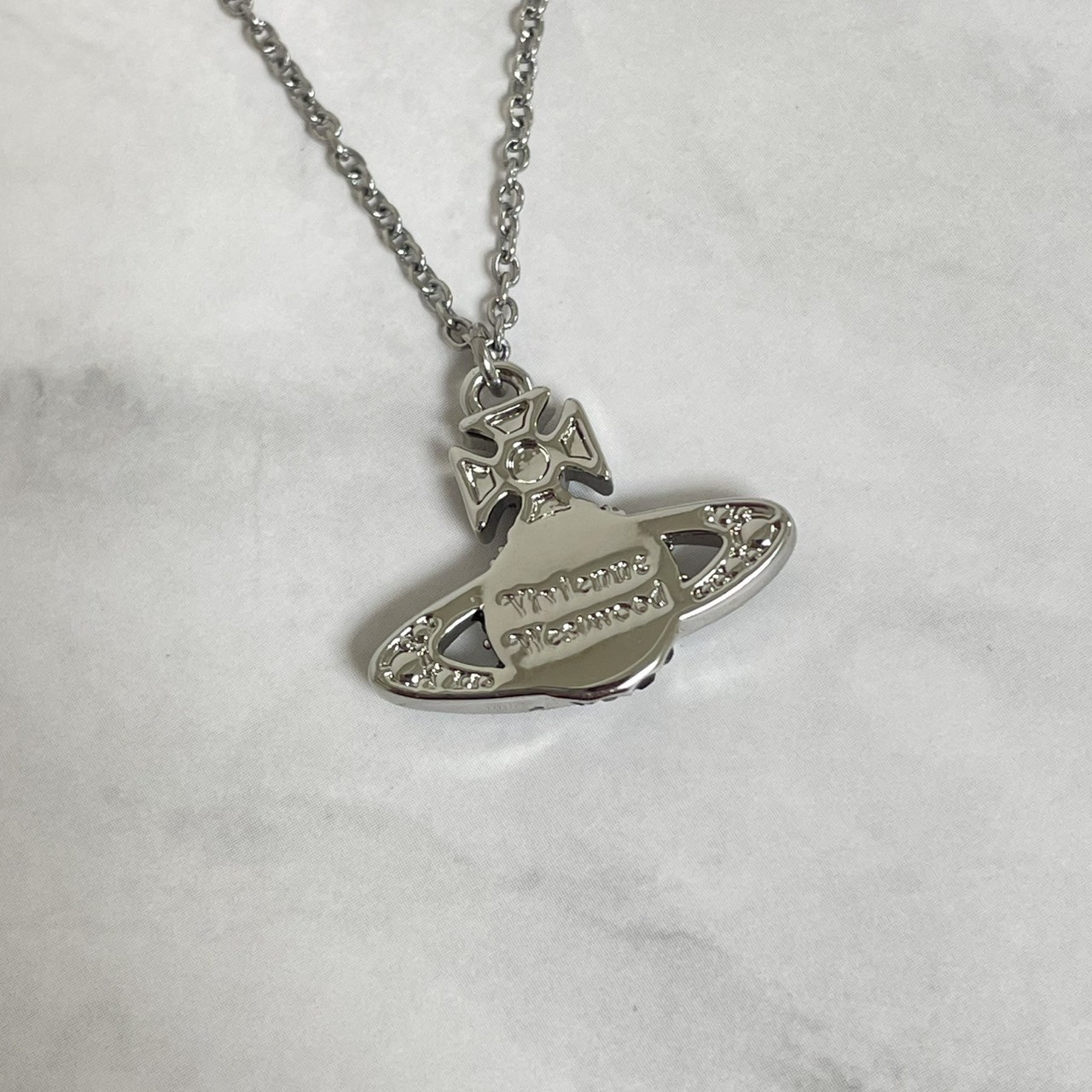 Vivienne Westwood Necklace Shooting Star Orb Black 46cm w/Pouch NO BOX