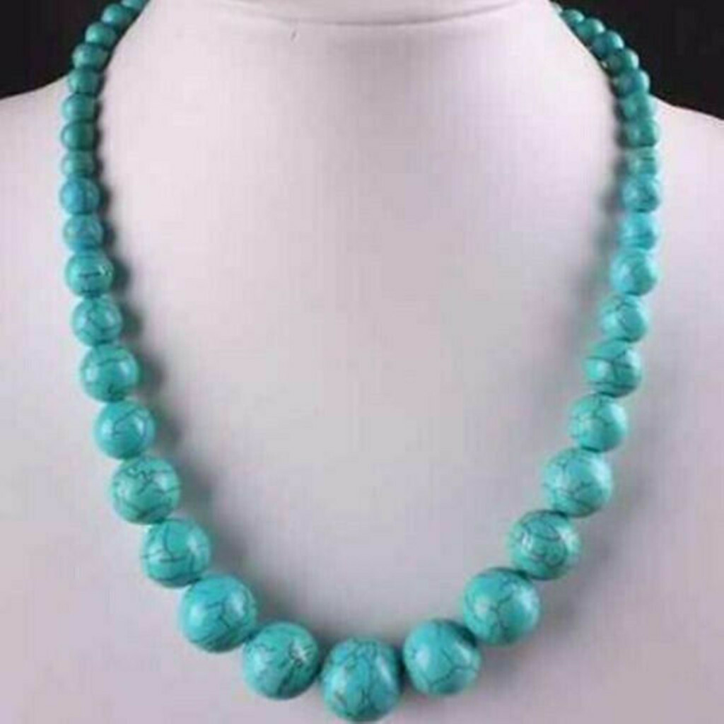 AAA Beautiful Fashion 6-14mm Multi-Color Gemstone Round Beads Necklaces 18in