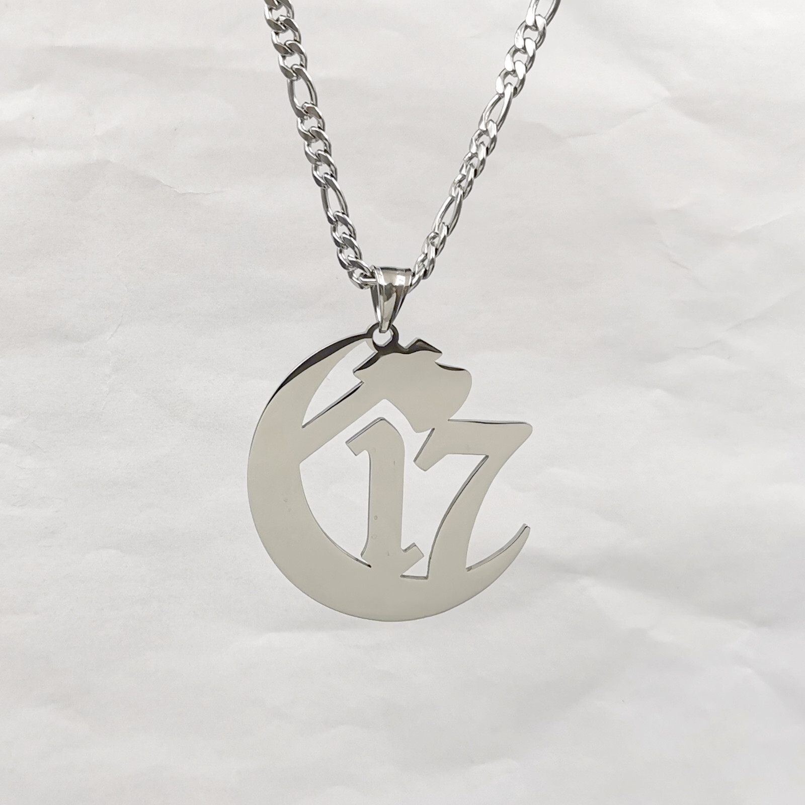 Chapter 17 Ouija Macc Juggalo Pendant ICP hatchetman s.steel figaro chain