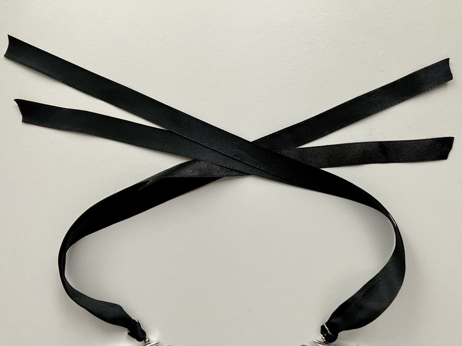 Statement Silver Gunmetal Tone Collar Necklace Nugget Choker Bib Adjustable Ties