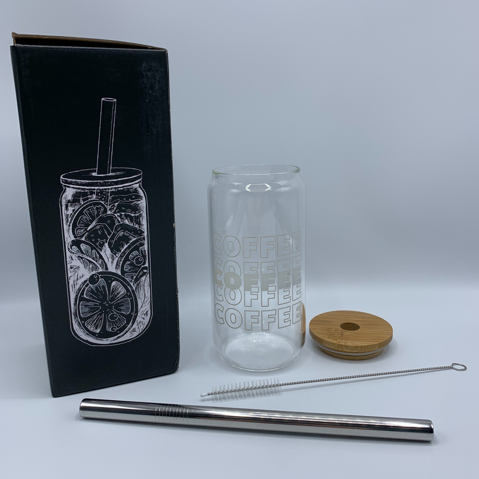 Mason Life Jar Elegant 20 Oz Can Glass with Lid Perfect Gifts for Coffee Lovers