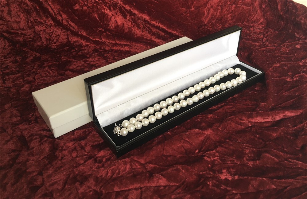 14″ Inch Kids 6-7mm White Round Pearl Necklace Girl Cultured Freshwater