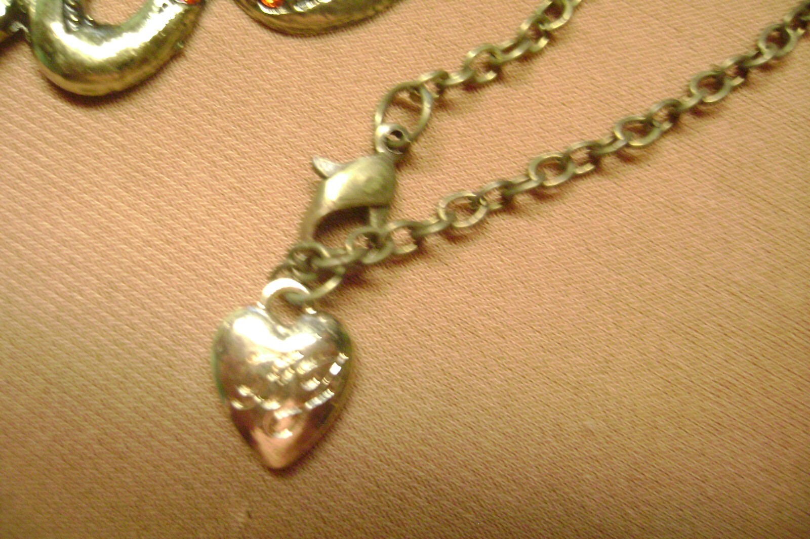 NWT- BETSEY JOHNSON RED CRYSTAL SNAKE GOLD TONE PENDANT NECKLACE -USA SELLER