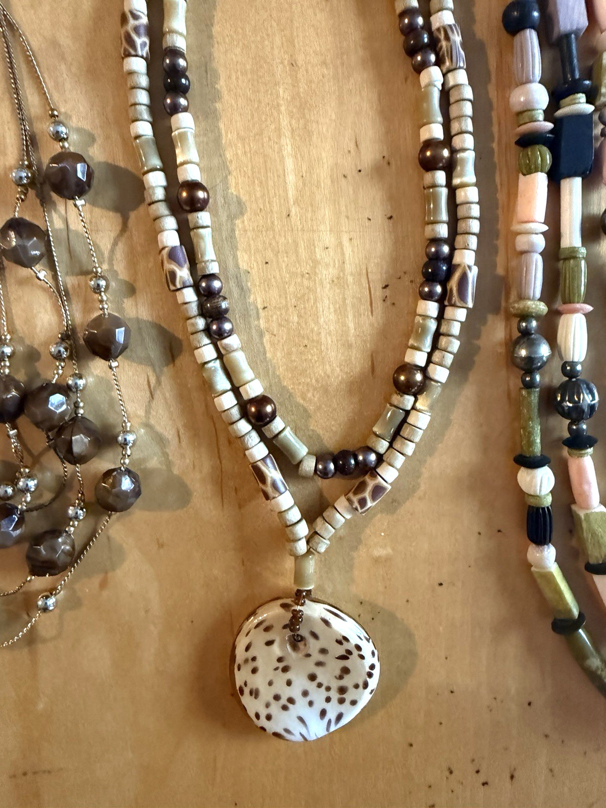 Lot of 5 Nice Beaded Necklaces – Mixture of Materials