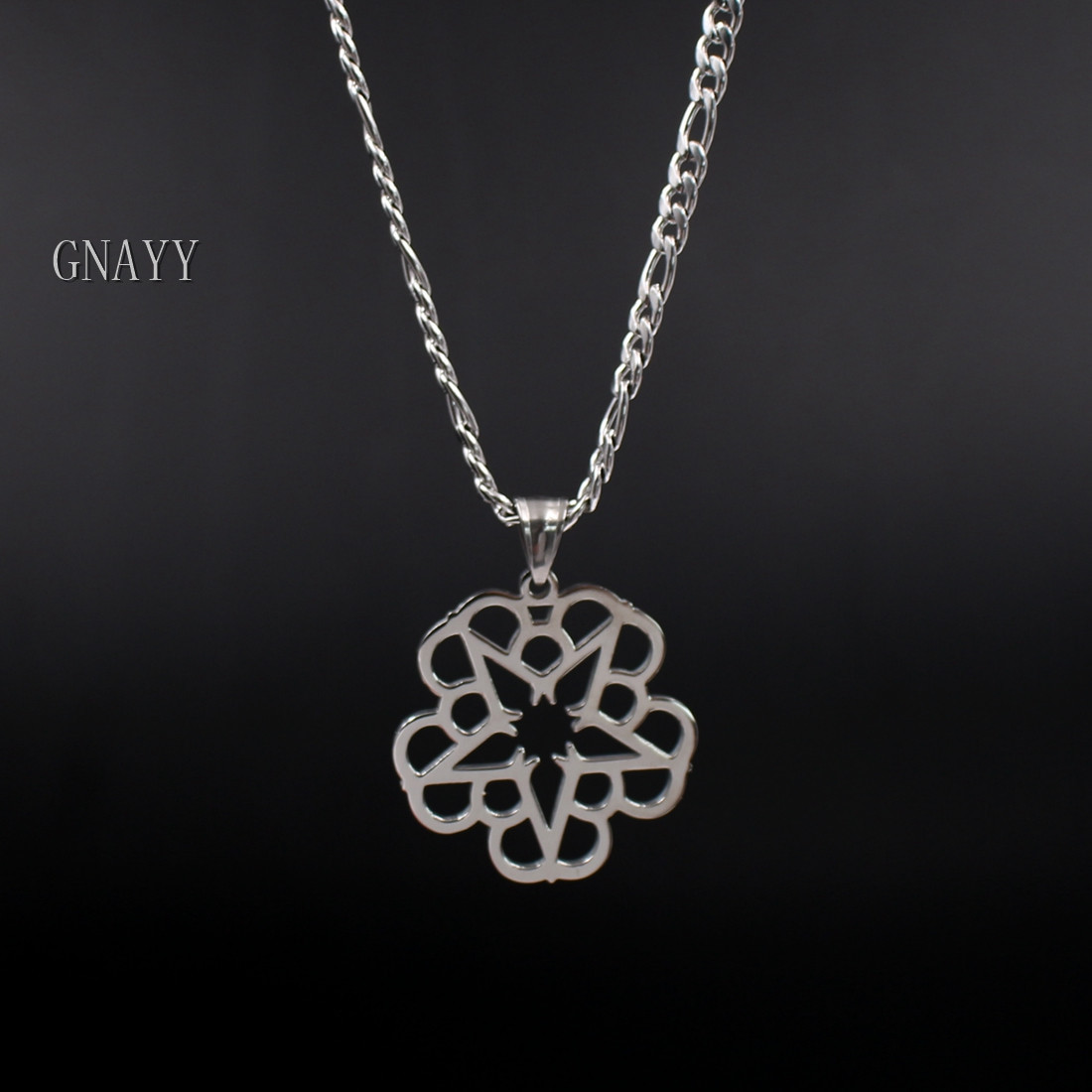 GNAYY Black Veil Brides America Rock Band BVB Letter Pendant Necklace Silver 24′