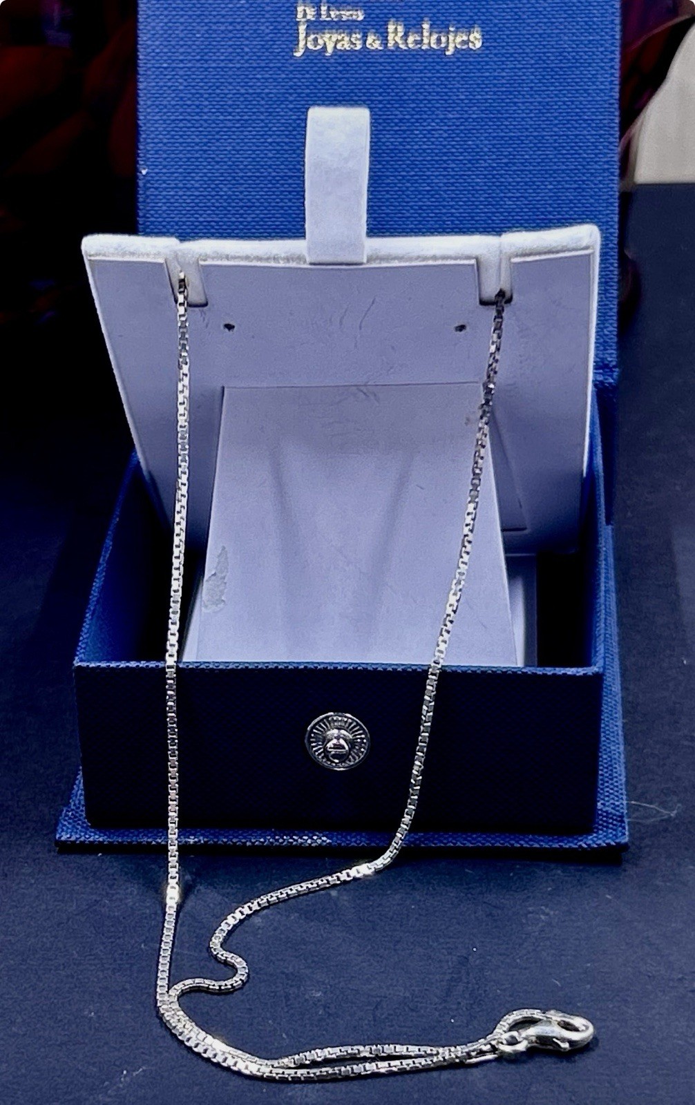 925 Sterling Silver Box Chain Letter A Pendant Necklace White CZ Pavé Lobster