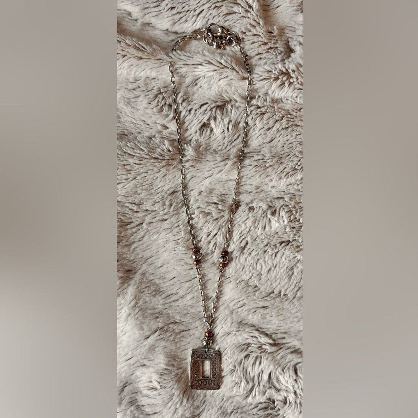 Brighton Copper & Silver “Canyon” Necklace br Excellent condition
