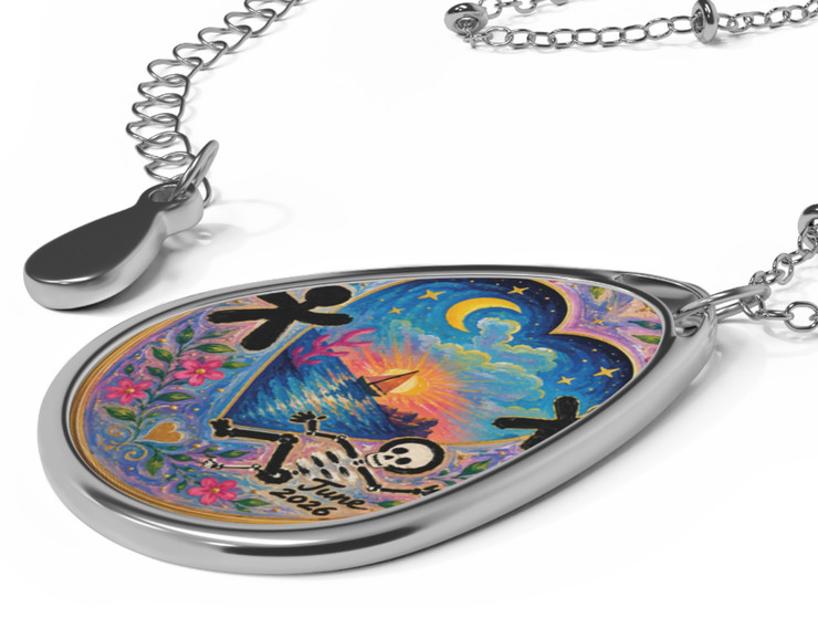 The Heart of a Sailor Original Acrylic Painting • Wearable Art Pendant By JJ