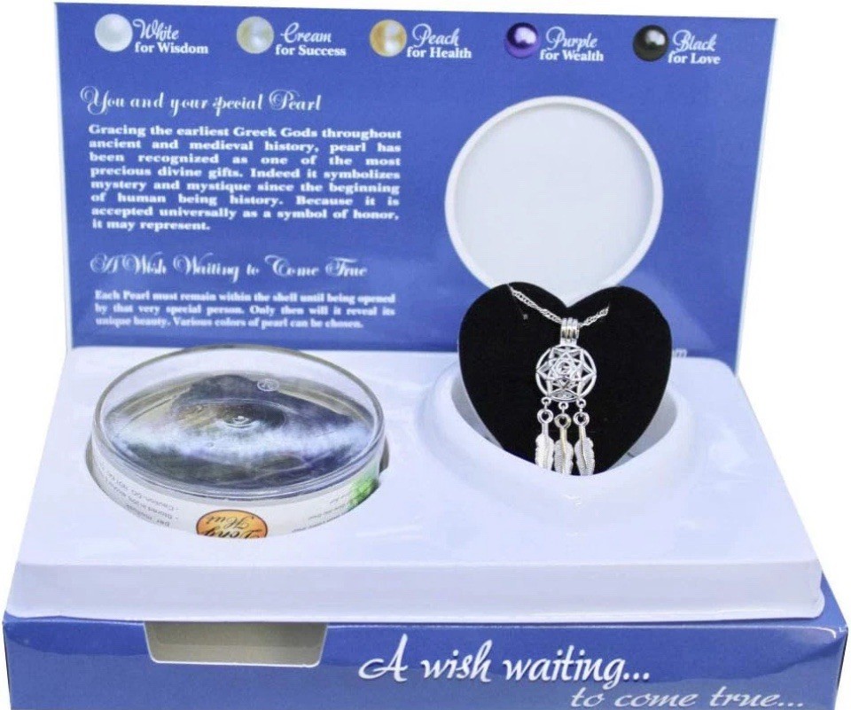 Dream Catcher Love Wish Pearl Kit Chain Necklace Kit Pendant Cultured Pearl