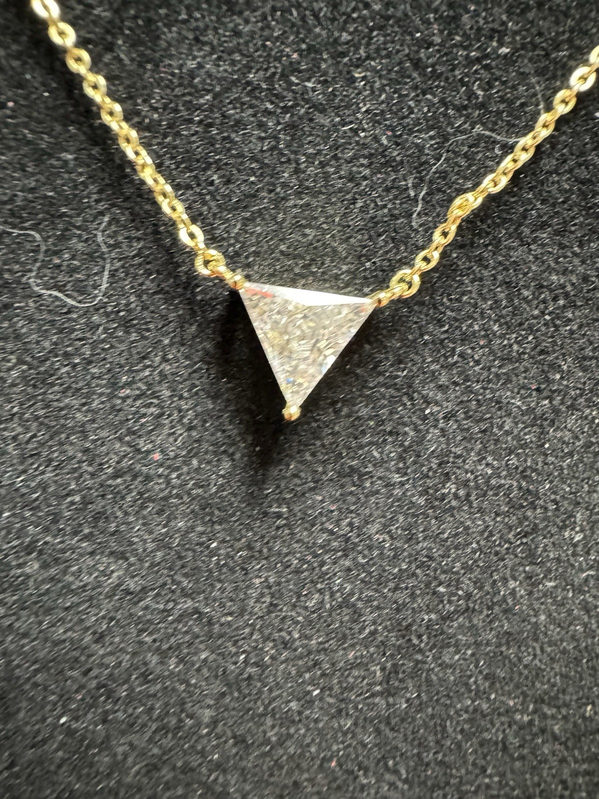 Park Lane Gold Trillion CZ Pendant Necklace Retail $72