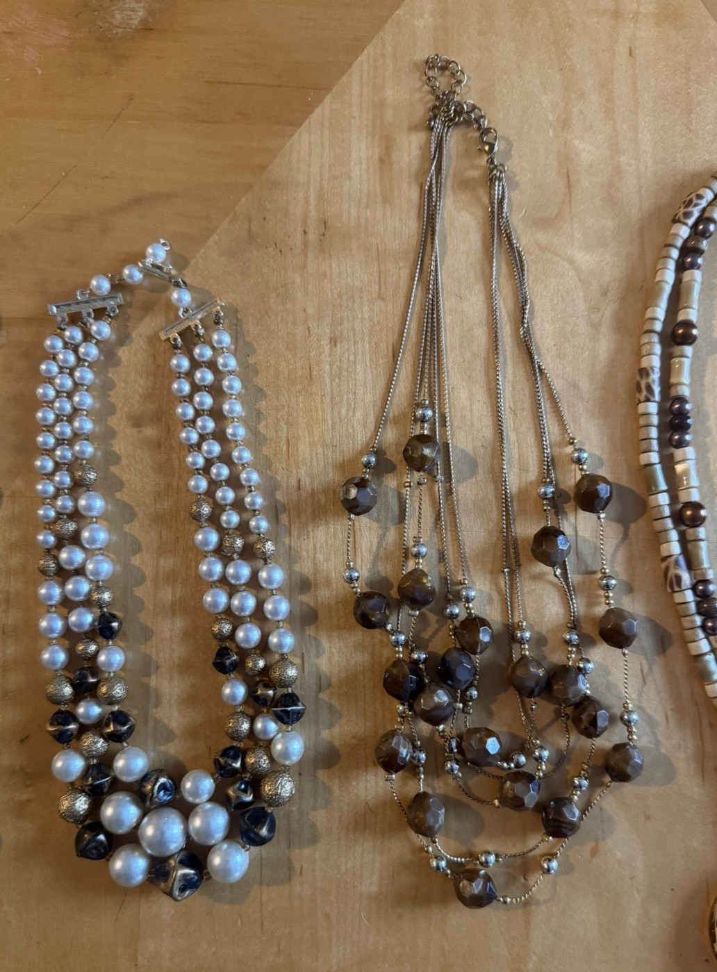 Lot of 5 Nice Beaded Necklaces – Mixture of Materials