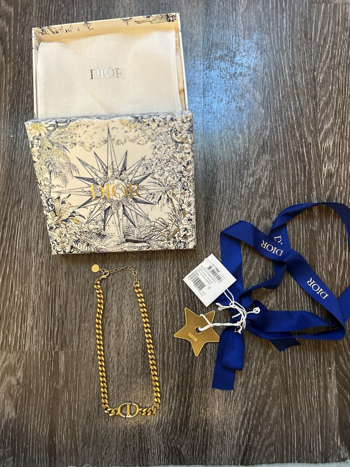 Christian Dior CD Chain Choker