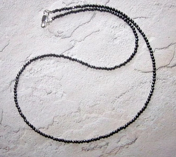 Natural Delicate Hematite Tiny Beads Choker Healing Minimalist Women Necklace