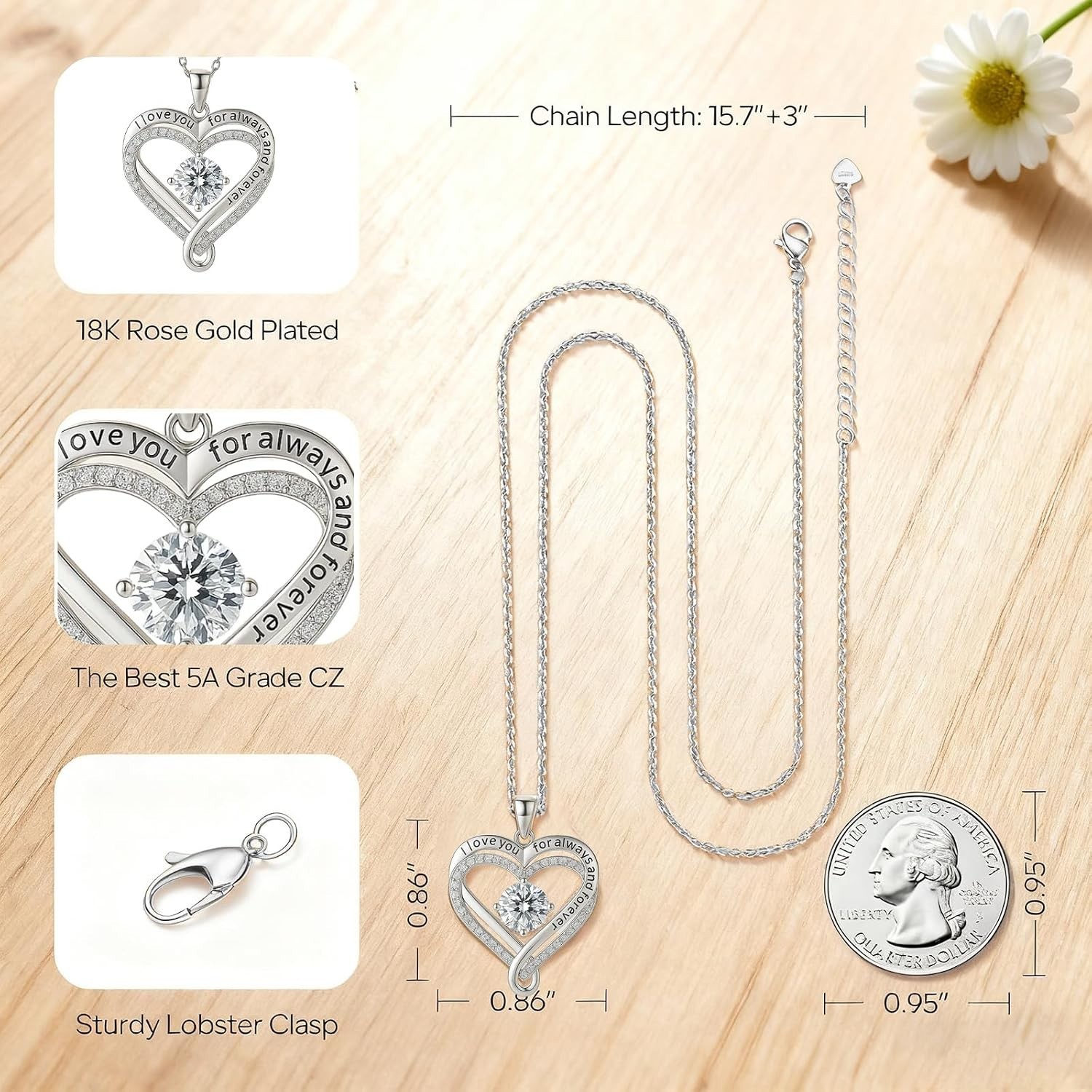 Engraved Necklace in Gift Box – Celebrate Your Love on Any Occasion