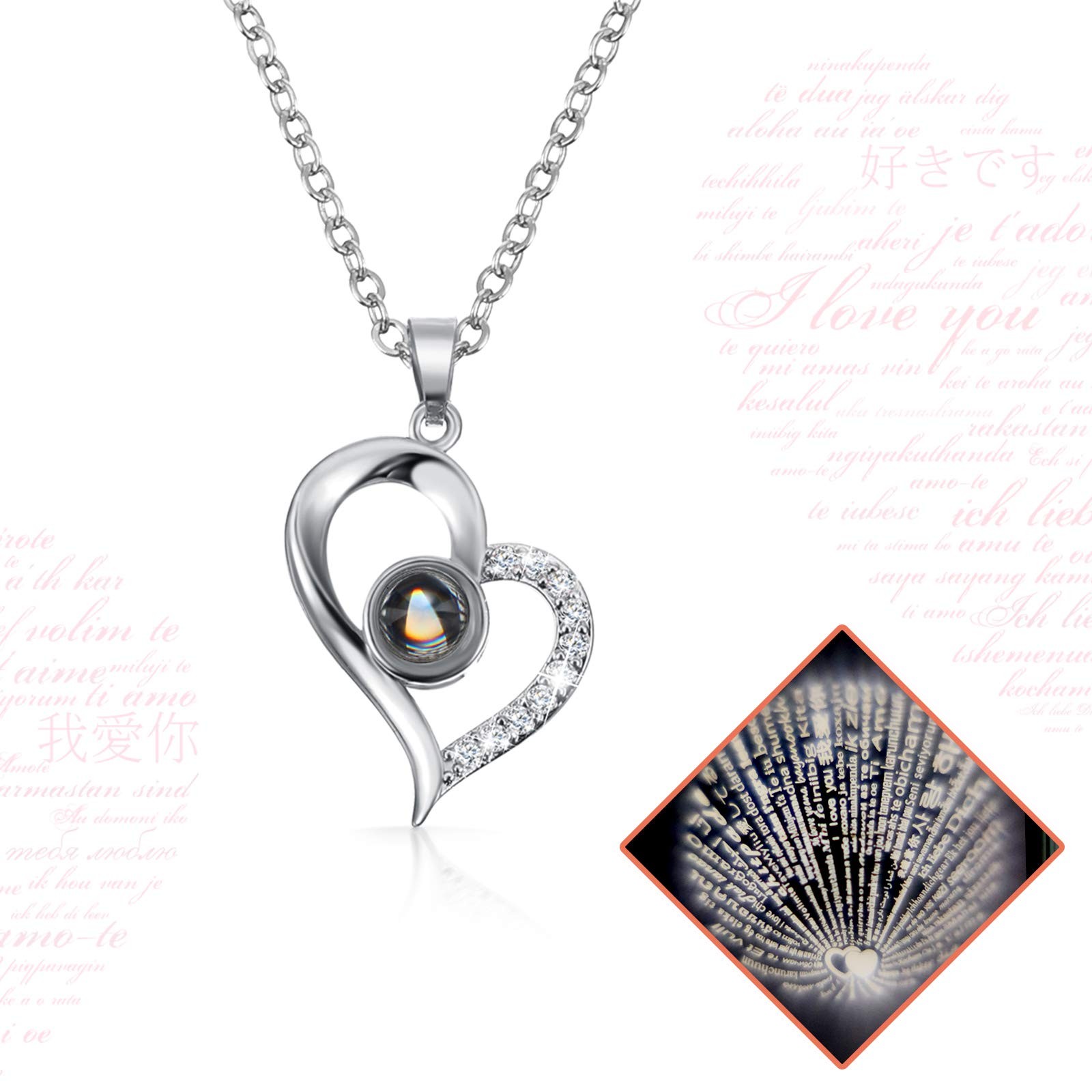 Women Gifts Ideas for Valentines Day, Preserved Forever Rose Gift with Necklace*