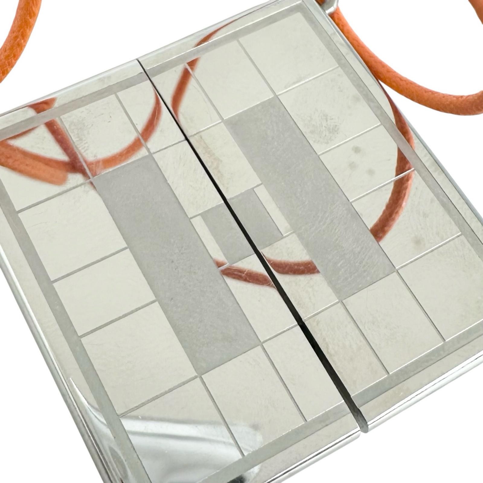 HERMES PendantNecklace symbol Necklace metal/leather unisex