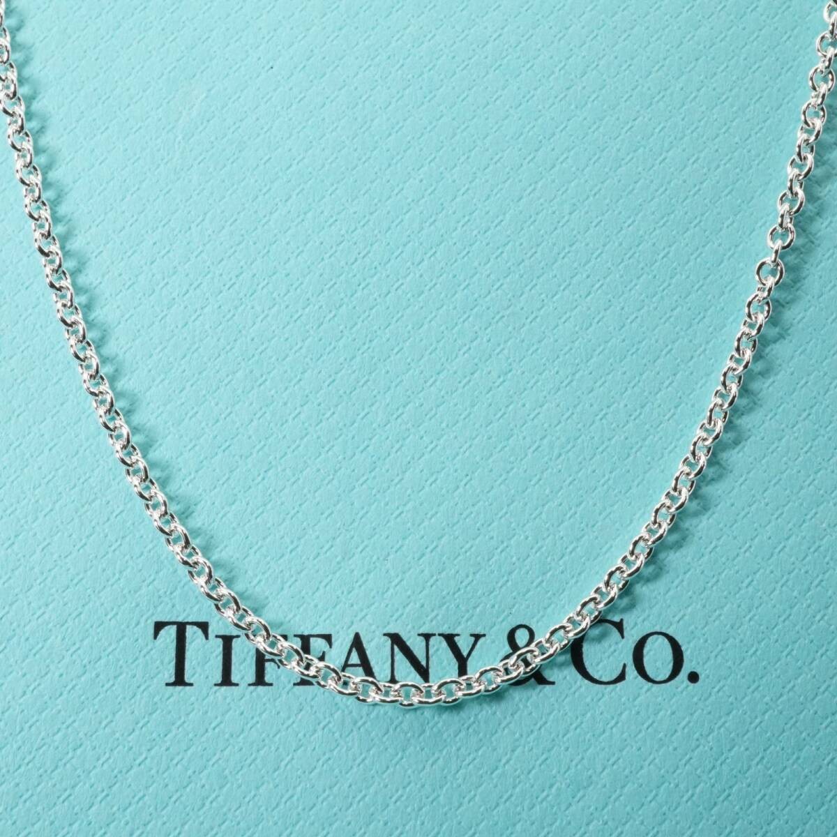 TIFFANY & CO Thick Chain Mint 925 Sterling Silver Link Necklace 40cm 16in Japan