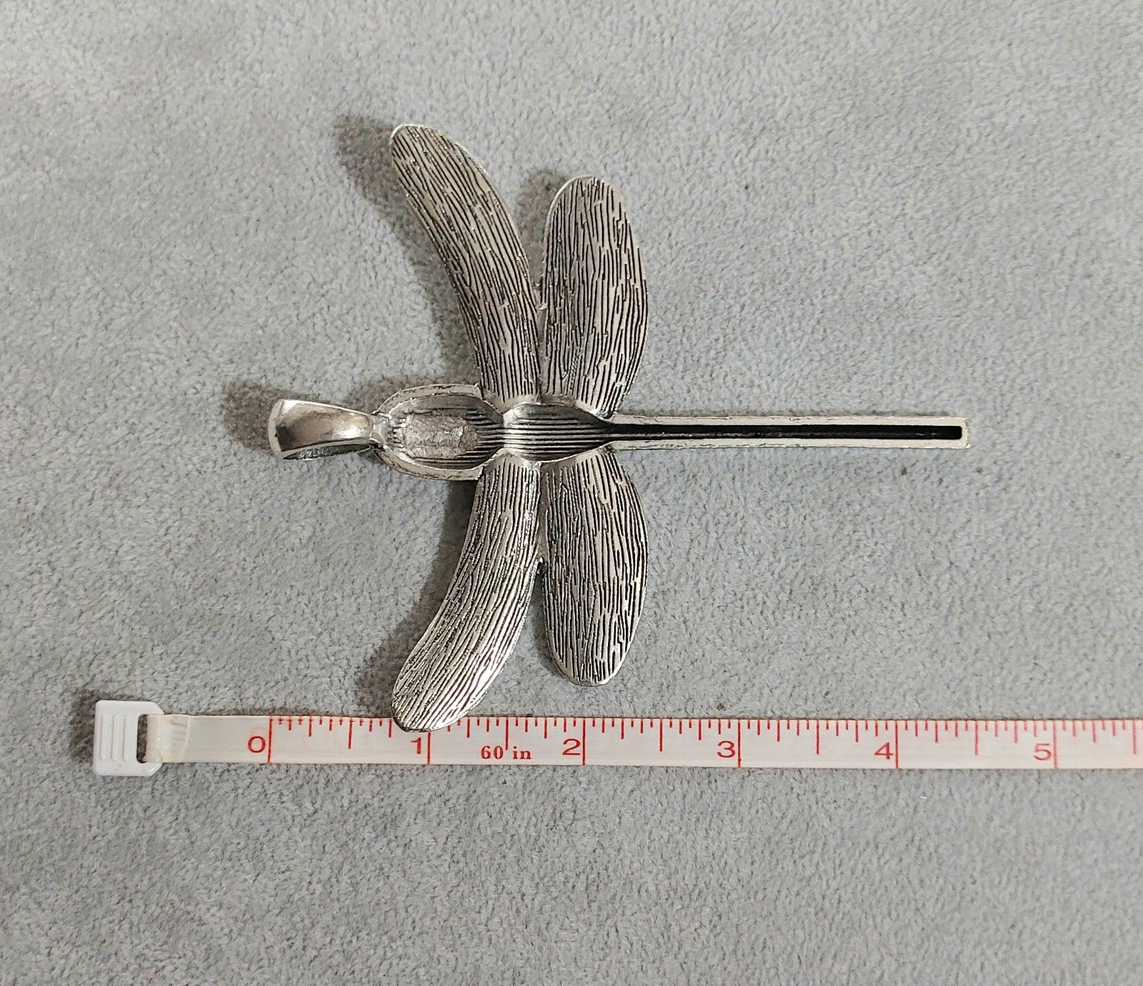 Dragonfly Silver Necklace Pendant – Women’s Jewelry Oversized