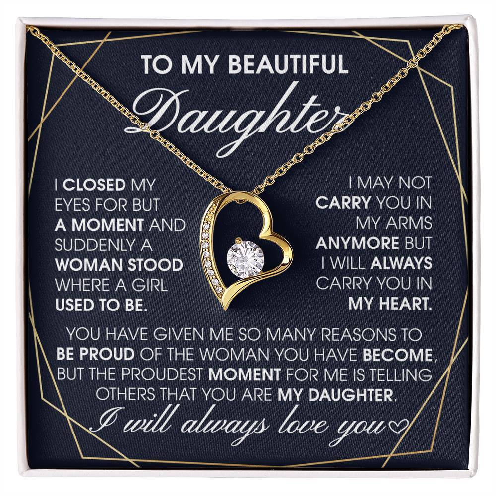 My Daughter, Daughter Necklace Jewelry, Gift For Daughter From Dad