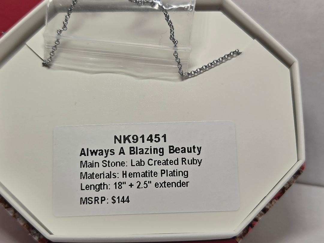 Bomb Party Necklace NK91451 “Always A Blazing Beauty” July 2025 Birthday