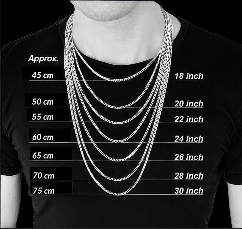 2.5mm 3mm 4mm Round Cut Moissanite Chain Necklace Solid 925 Sterling Silver 18”