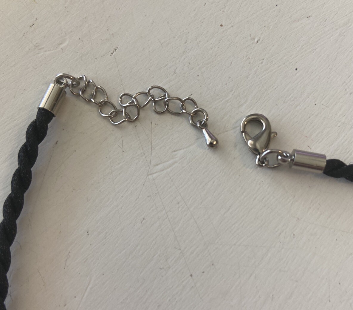 Rock On Stainless Steel Hand Sign with Nylon Chain for Men & Woman New!