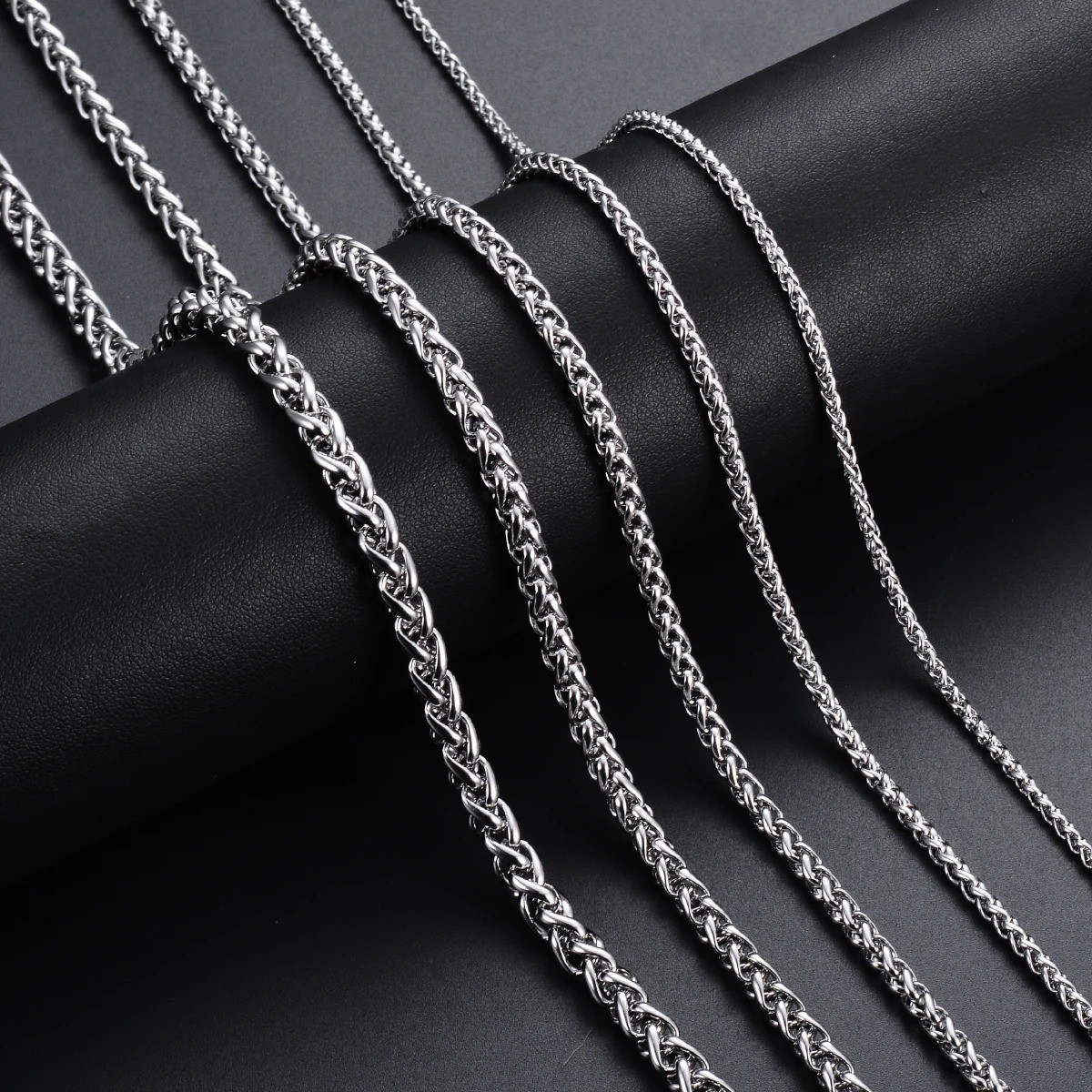 Stainless Steel Women Men Rope Chains, Necklaces Keel Link Chain 2/2.5/3/4/5/6mm