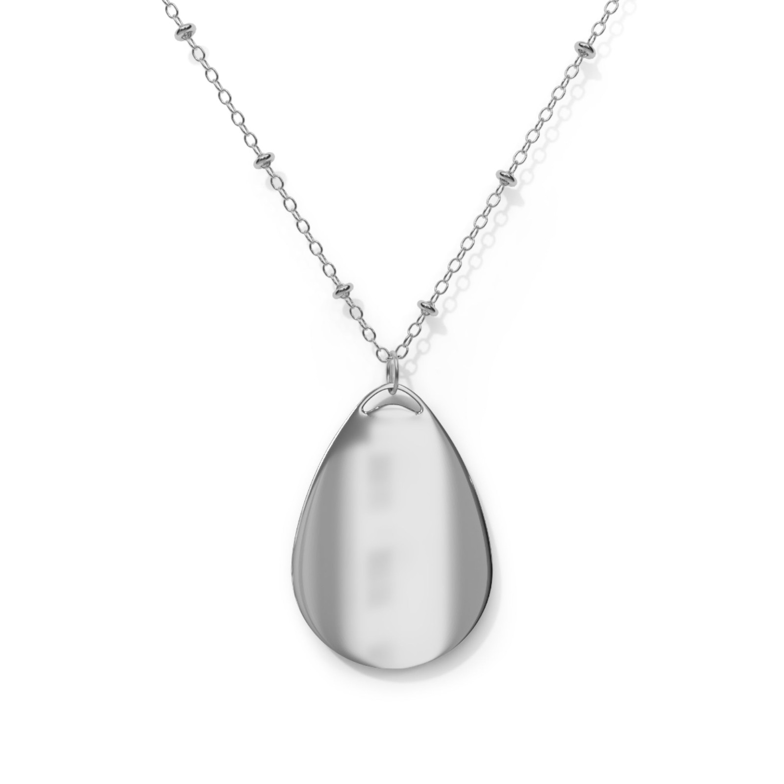 Slovenia Flag Necklace – Oval Heritage Pendant – One Size / Silver