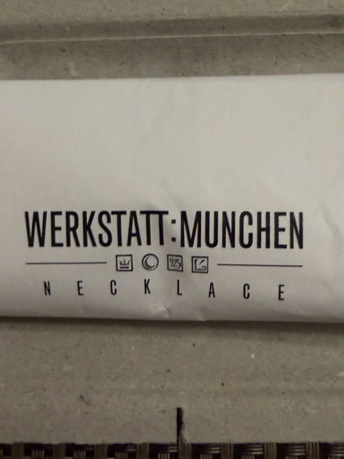 Werkstatt:München Necklace Curb Chain Snap Link (Model M3315SI.00001), 48-cm-50