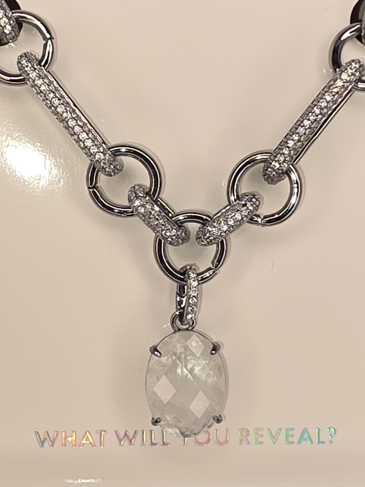 Mental Health Awareness Necklace, NK17923, Flourish Through Adversity-Hematite