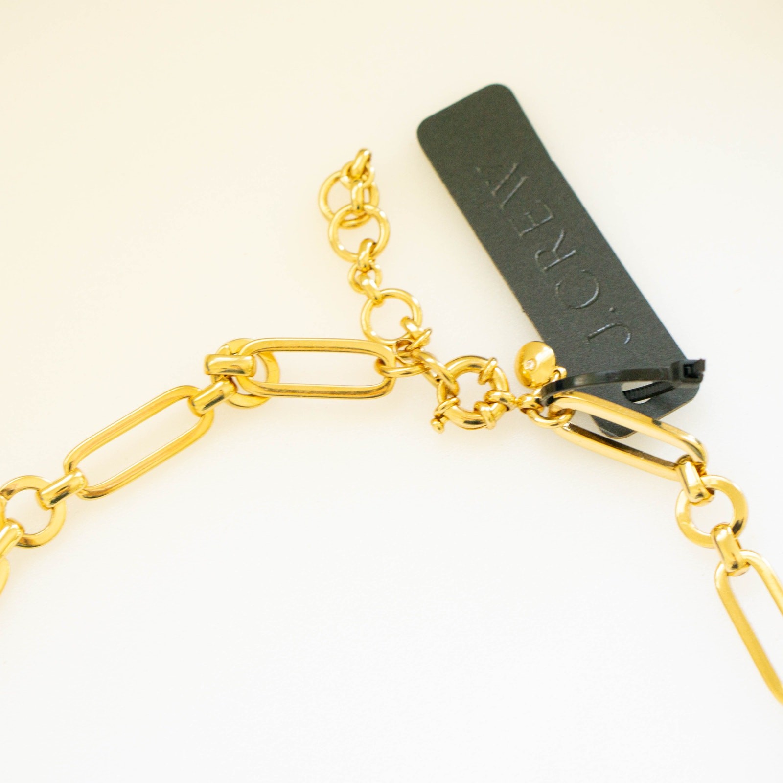 J.Crew Chain Link Oval Locket Gold Necklace